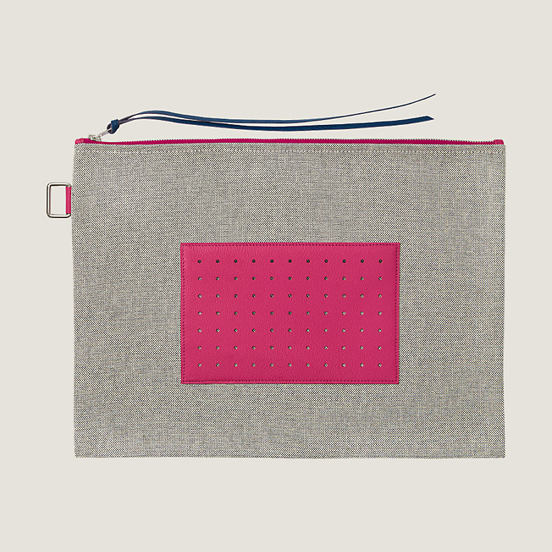 Hermes ポーチ Navette pouch GM 直営店ラッピング petit h Navette pouch GM | Hermès USA